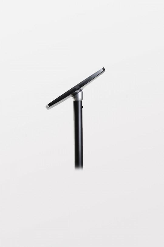 Tryten iPad Kiosk Floor Stand - Black, Closed Faceplate - Comes with Lock and 2 user keys. Includes adapter kit for iPad Air.