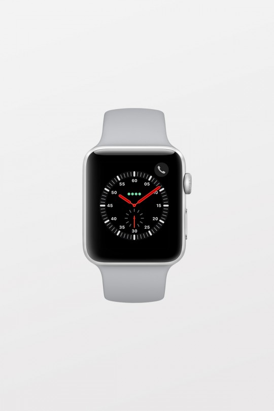 Apple Watch Series 3 GPS + Cellular - 38mm - Silver Aluminium with Fog Sport Band