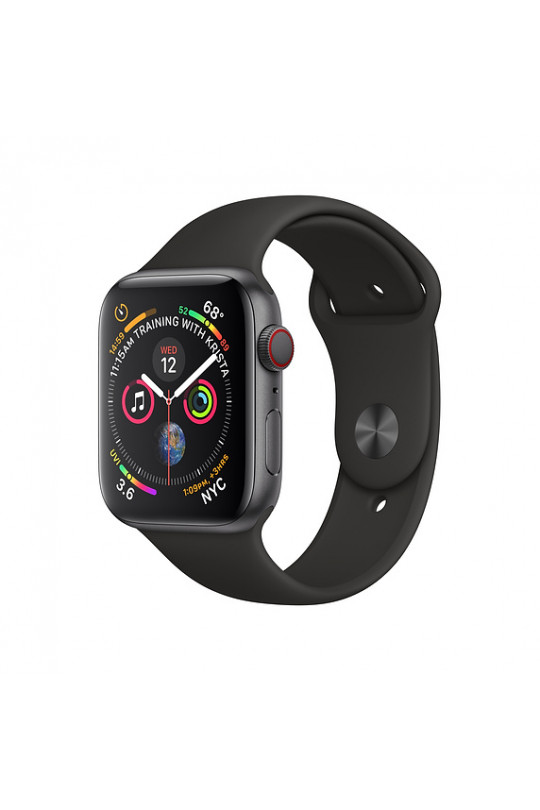 Apple Watch Series 4 GPS + Cellular - 44mm - Space Grey Aluminium Case with Black Sport Band - Refurbished