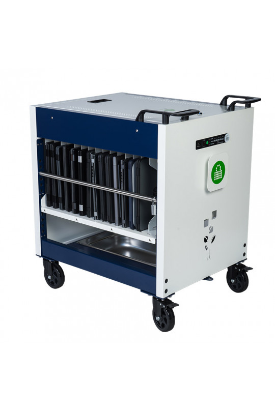 PC Locs Revolution 32 Cart - Designed to charge, store, secure and transport 32 Laptops or Chromebooks.